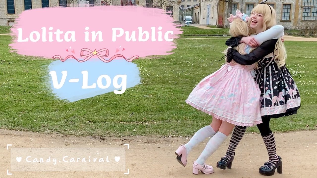 Wearing Sweet Lolita in Public | Lolita Fashion V-log | Candy Carnival