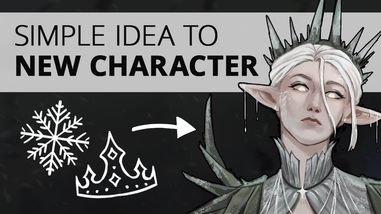 Turning a simple idea into a cool character | Designing the Ice Queen