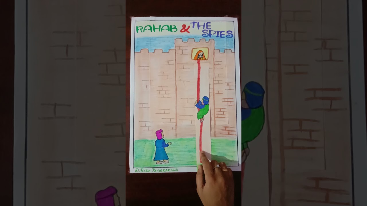 Rahab and The Spies | Craft ideas |  Bible Story | Kids Art and Crafts