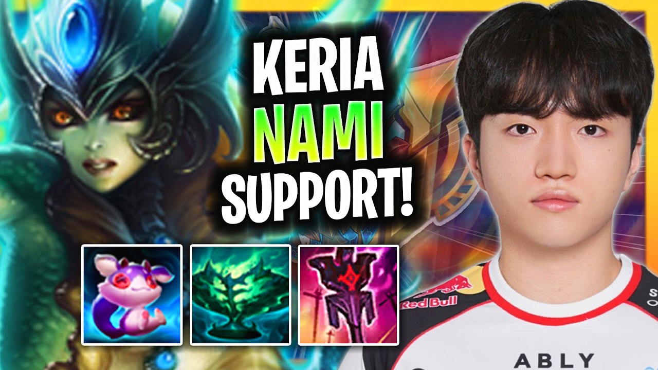 KERIA Makes Nami Look BROKEN vs Nautilus! | T1 Keria Plays Nami Support Patch 26.5