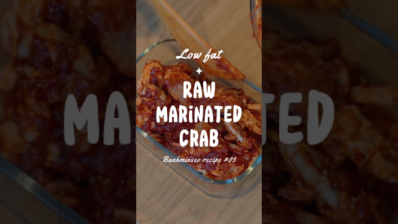 Calorie-friendly Korean Spicy Marinated Raw Crab (양념게장) Recipe