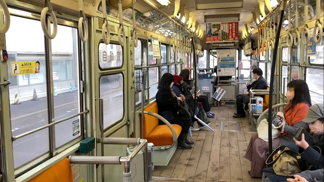 【吊掛】函館市電710形,7000形走行音 / Hakodate-City-Tram 710,7000 sound