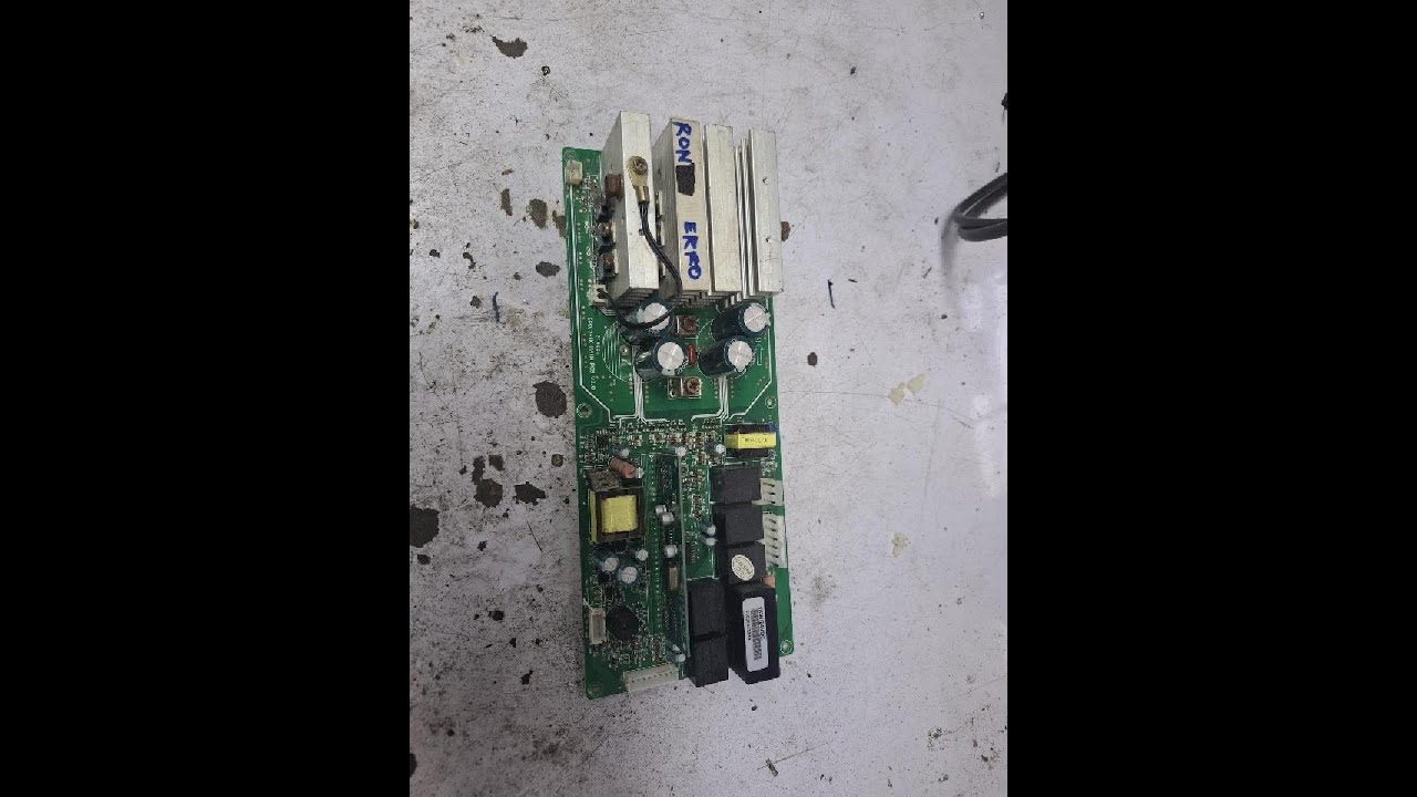 Snat board 1kw 24v E02 error and tampered, replace mosfet and repair pcb trace