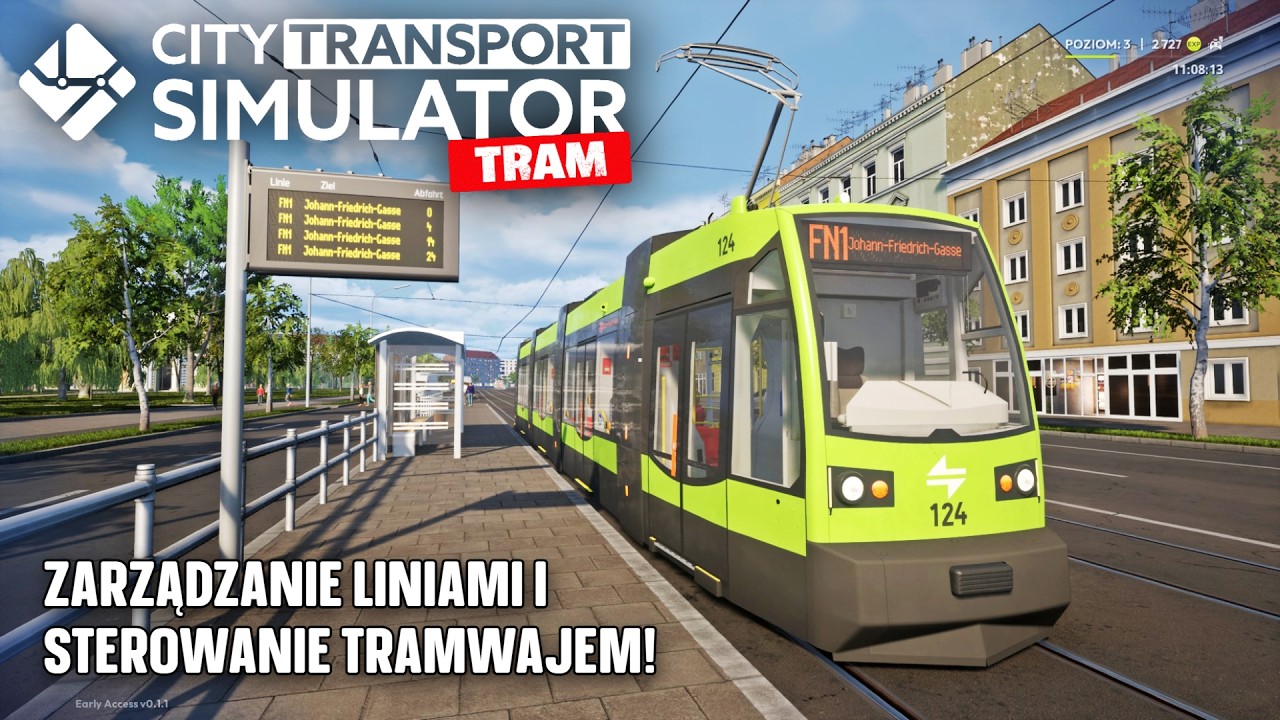 City Transport Simulator: Tram #1 - zarządzanie liniami i sterowanie tramwajem!