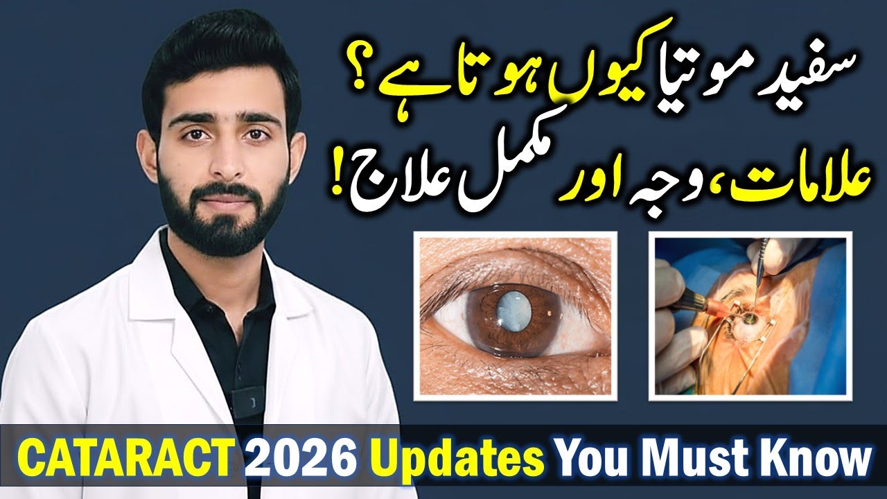 Safed Motiya (Cataract) Latest Updates | Early Symptoms, Causes & Treatment in Urdu#cataract 