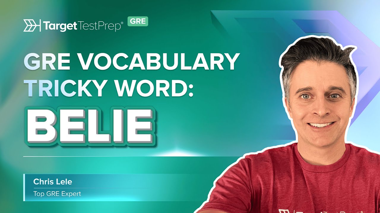 GRE Vocabulary: Tricky Words Series 📗 Belie