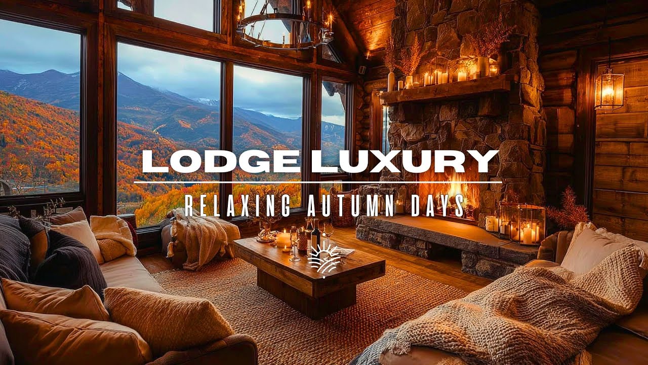 Ultimate Cozy Mountain Lodge 🔥 Autumn Fireside Chillout 2025