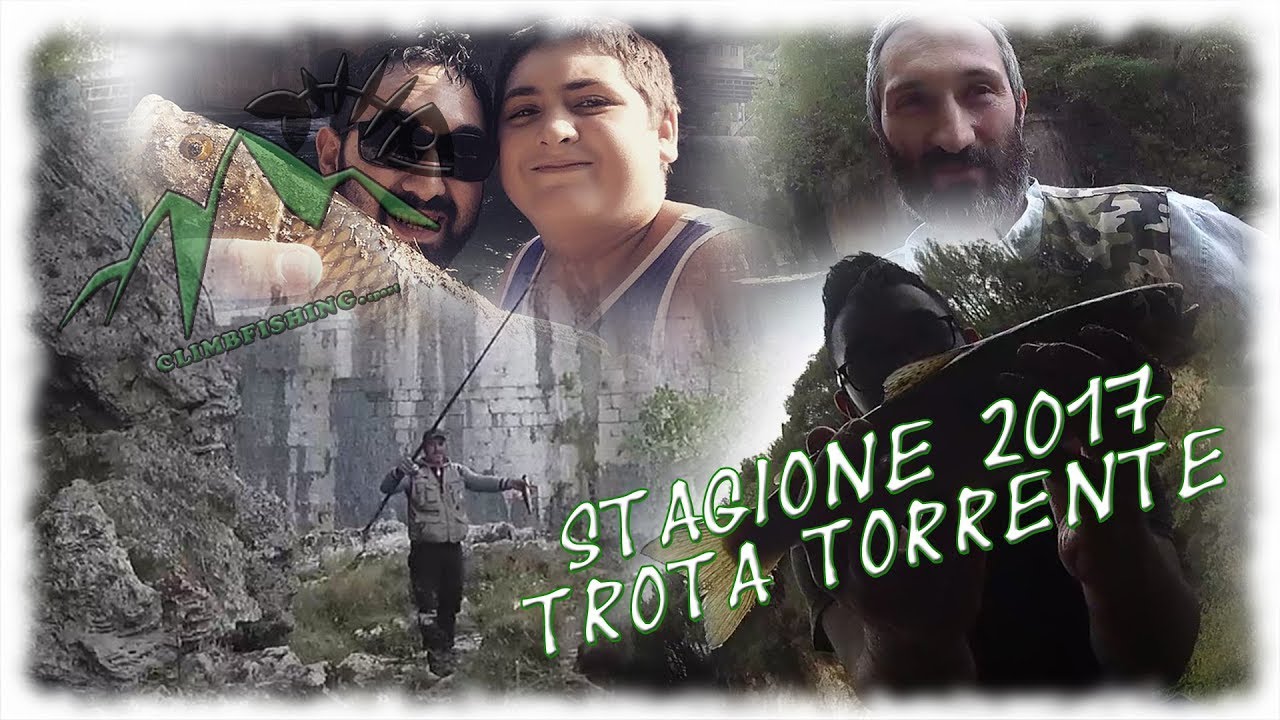 Stagione 2017 trota torrente sul fiume Aniene