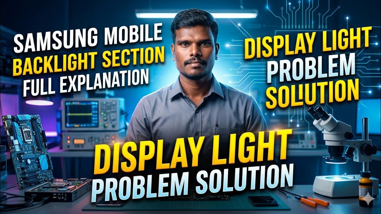 Samsung Display Light Problem Solution Tamil | A50 A30 A30s M30 Backlight Circuit Explained