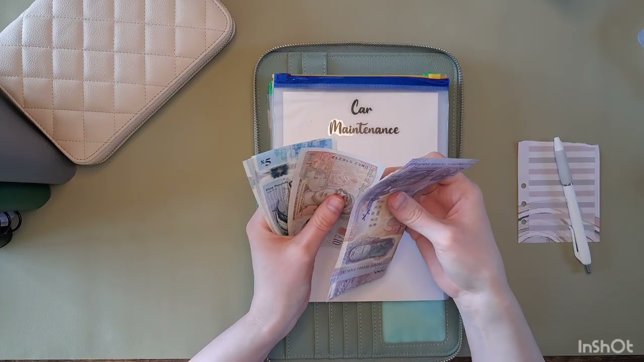 🪄 new setup for my cash stuffing | cash condensing & back to bank 💚
