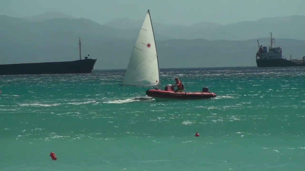 Laser Sailing: Speed Record in Gale Force Winds