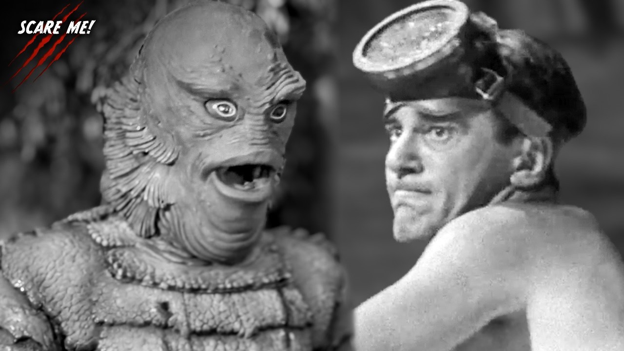 Richard Carlson fights the Creature from the Black Lagoon