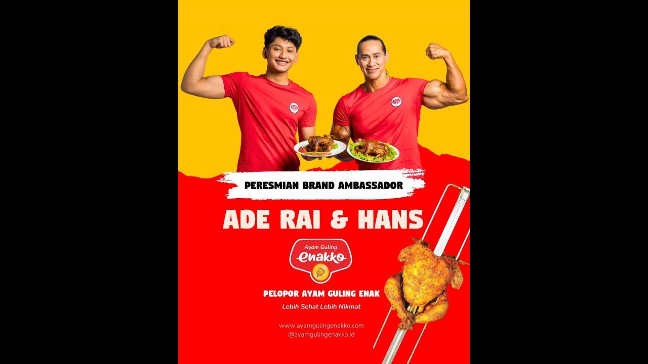 Recap acara peresmian Ade Rai dan Hans sebagai Brand Ambassador Ayam Guling Enakko.