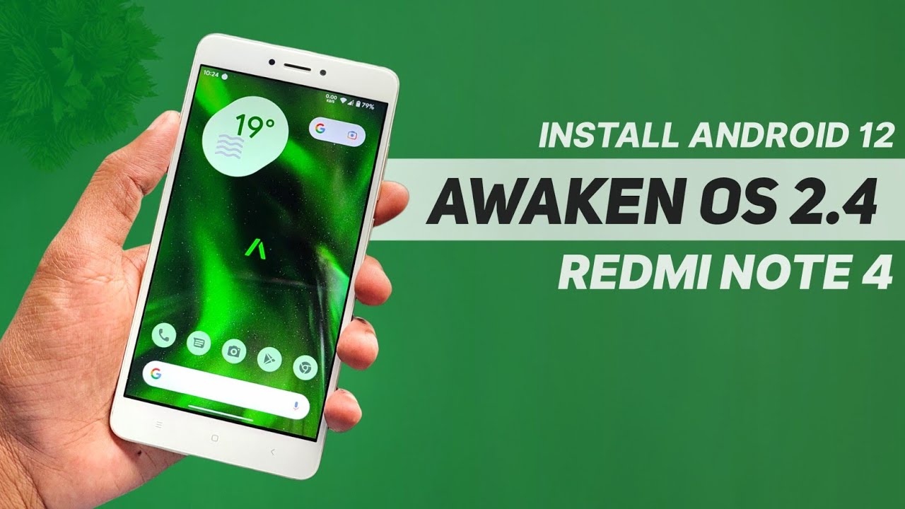 Install Android 12 Custom Rom | Awaken OS 2.4 For Redmi Note 4 | Material You, Game Dashboard
