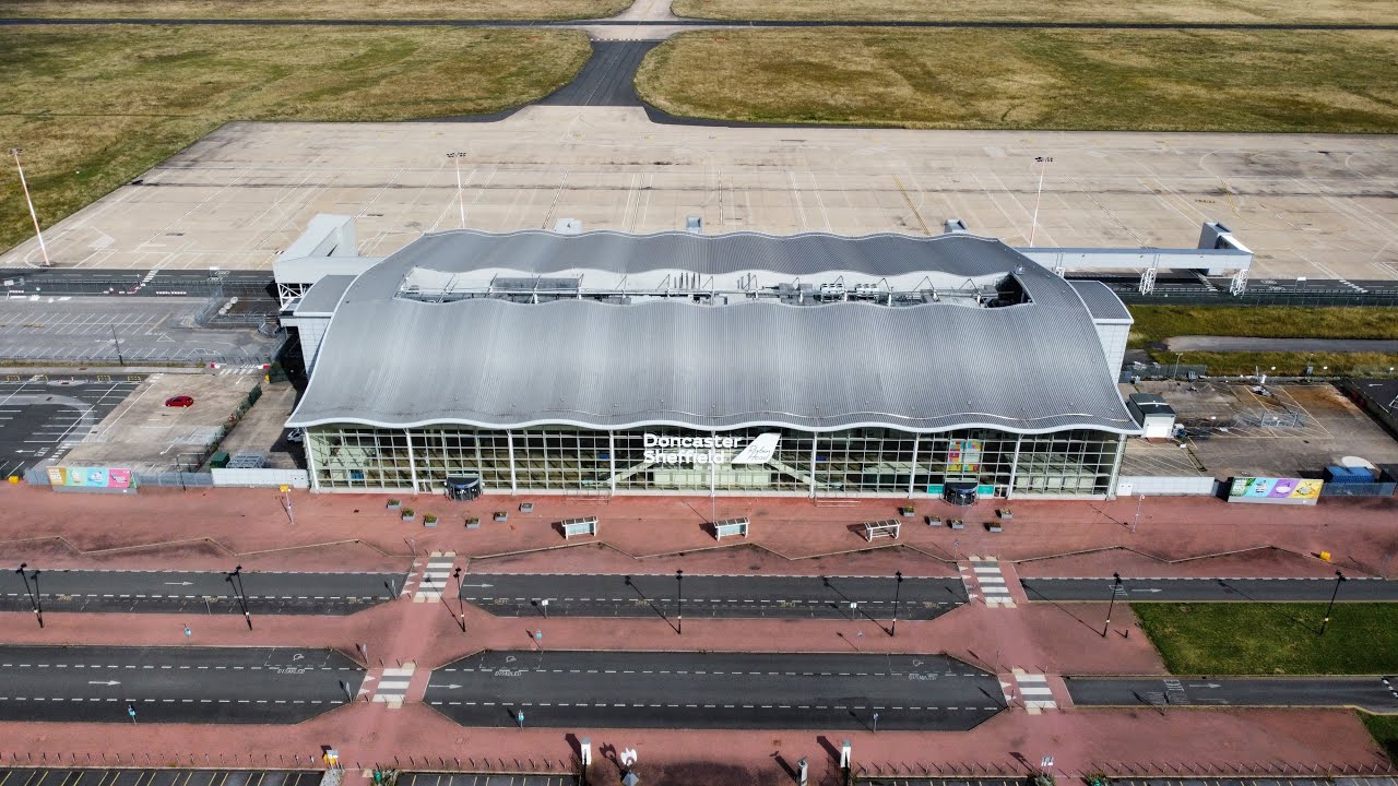 Doncaster Sheffield Airport, The Abandoned Airport - 4K Drone Footage