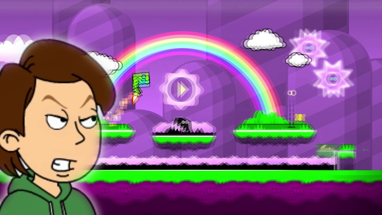 Борис играет в Geometry Dash, часть 2