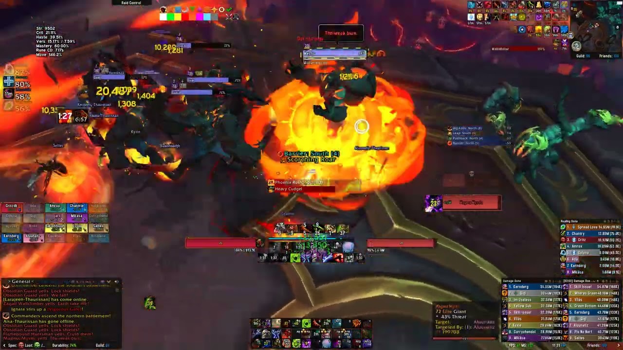 Esprit HQ VS Assault of the Zaqali Mythic - Abberus the Shadowed Crucible | Blood Dk PoV