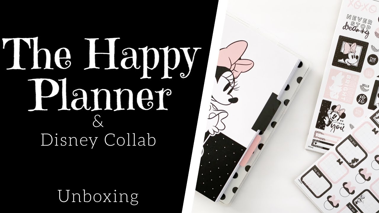 UNBOXING & SETUP of The Happy Planner Disney Collab | Mickey & Minnie Happy Planner | Notebook Setup