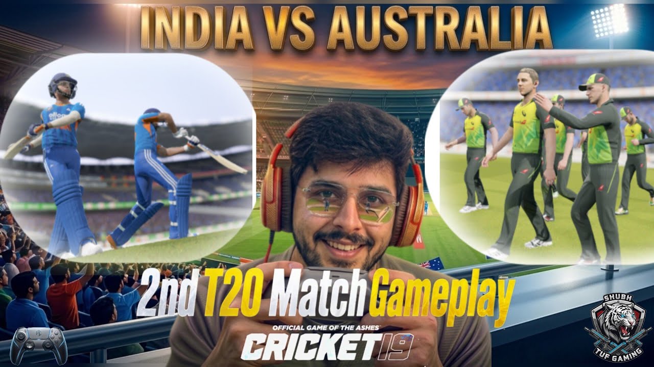 🔴 LIVE - IND vs Aus T20 Cricket Match Today | Cricket 19 Gameplay 2  | Hindi Commentary #Gaming