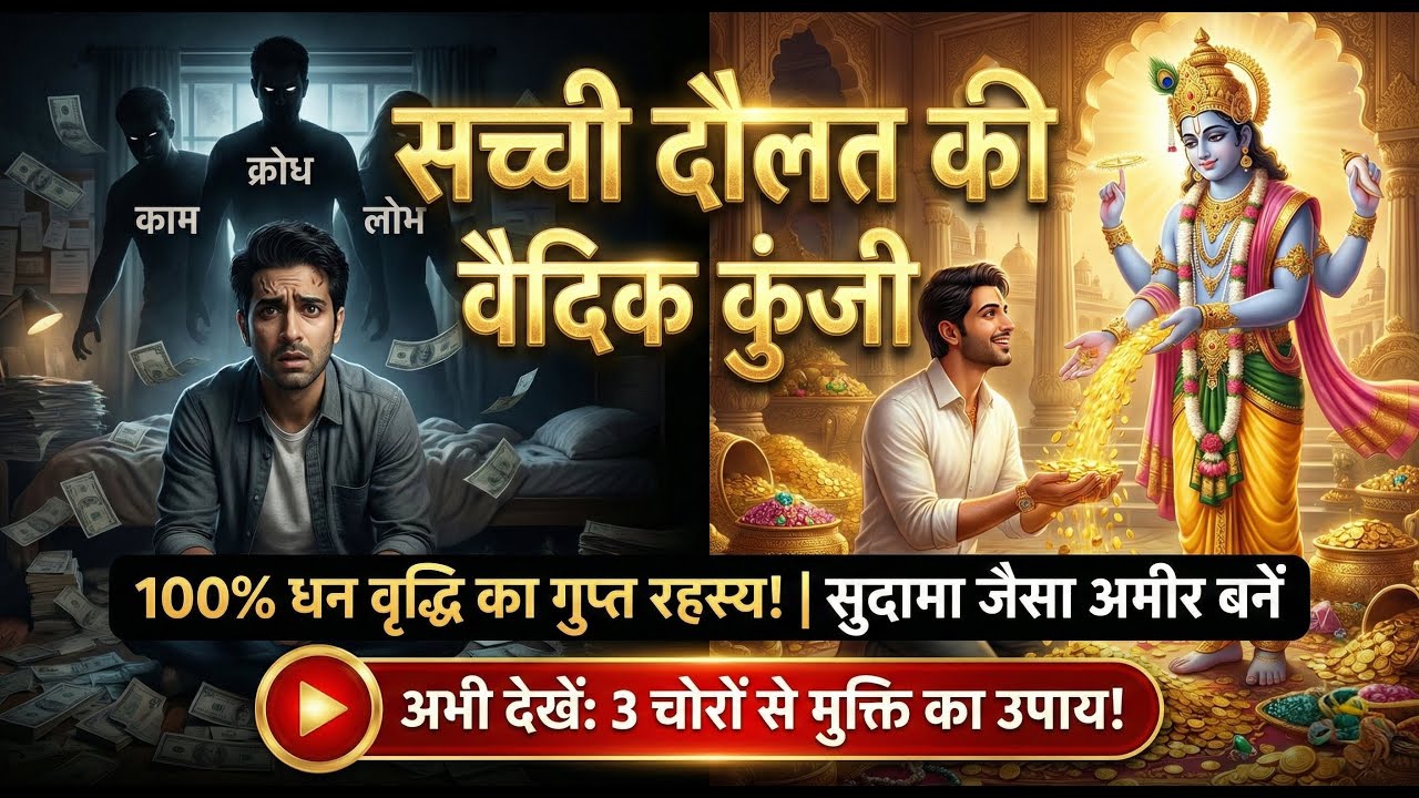 Sacchī Daulat Kī Vedic Kunjī: Money Management Secrets | Sudama, Gita & 3 Silent Thieves