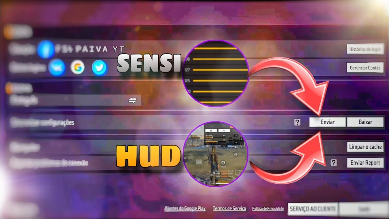 COMO CONFIGURAR O FREE FIRE E SALVAR TODAS AS CONFIGURAÇÕES!! FREE FIRE MOBILE ❤️