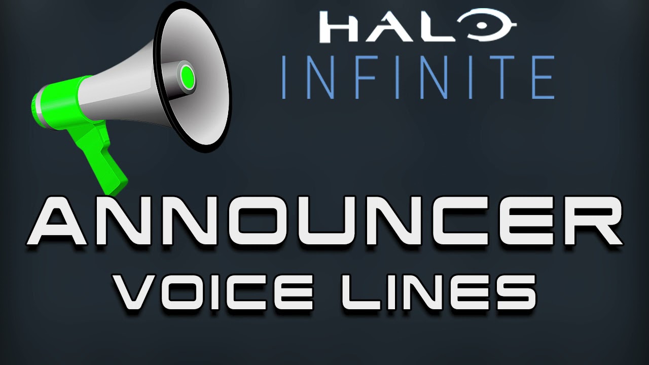 Halo Infinite: Multiplayer - Announcer Voice Lines [No Background Noise]