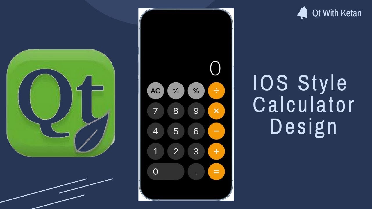 Design IOS Style Calculator | Qt C++ | Qt Creator | Qt Tutorial