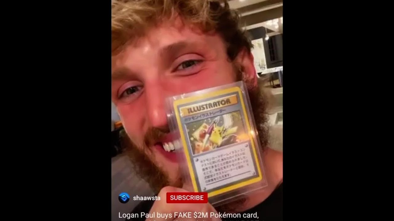 Logan Paul buys a FAKE $2,000,000 Pokemon Card, This is his reaction to finding out.. (SCAMMED)
