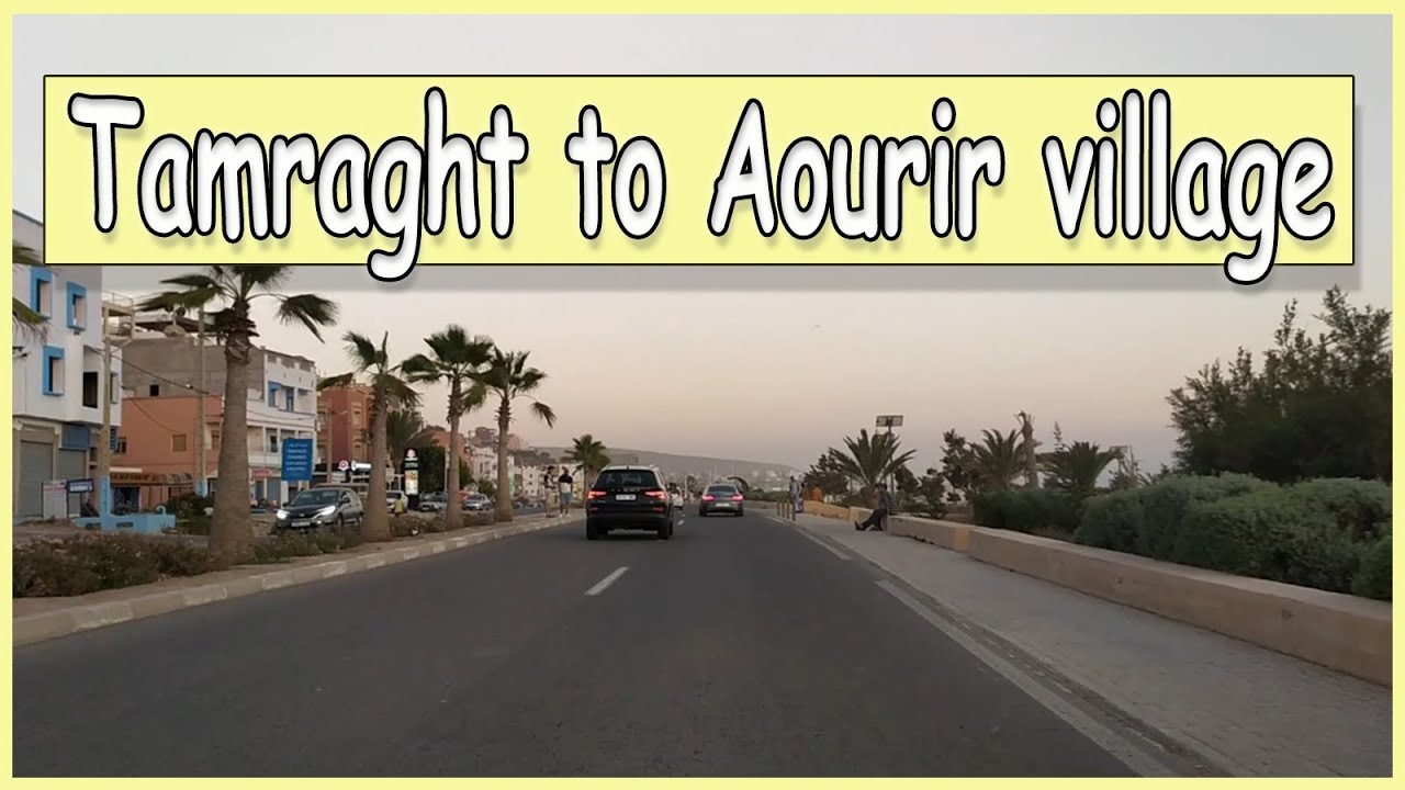 Agadir - Road from Tamraght to Aourir village