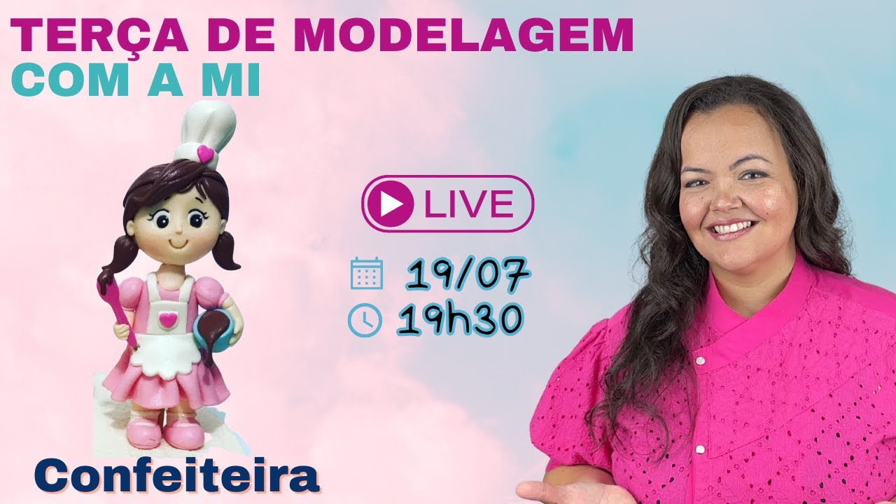 Modelagem com a Mi - com pasta de leite em pó