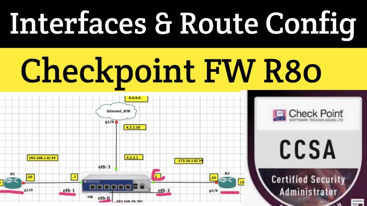 Day 03 |  Interface and Route Configuration in Checkpoint Firewall R80