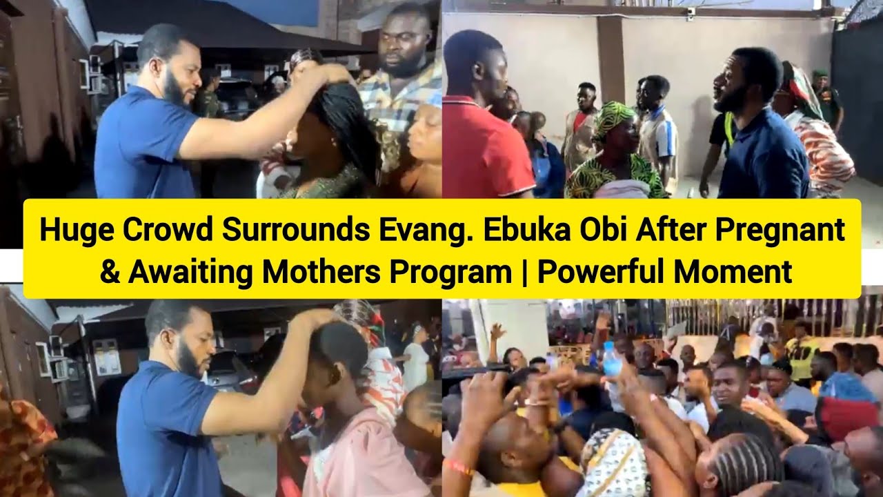Huge Crowd Surrounds Evang. Ebuka Obi After Pregnant & Awaiting Mothers Program | Powerful Moment