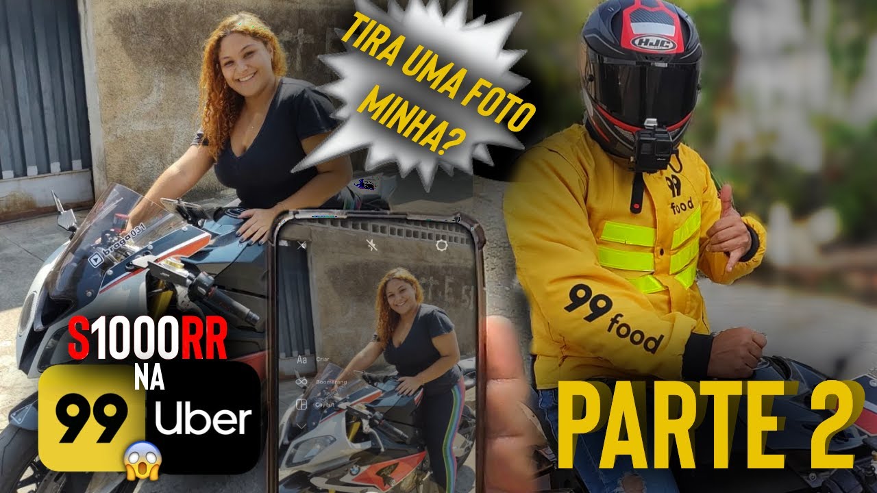 FIZ UBER 99POP DE BMW S1000RR OLHA A REAÇÃO DAS PESSOAS PARTE 2
