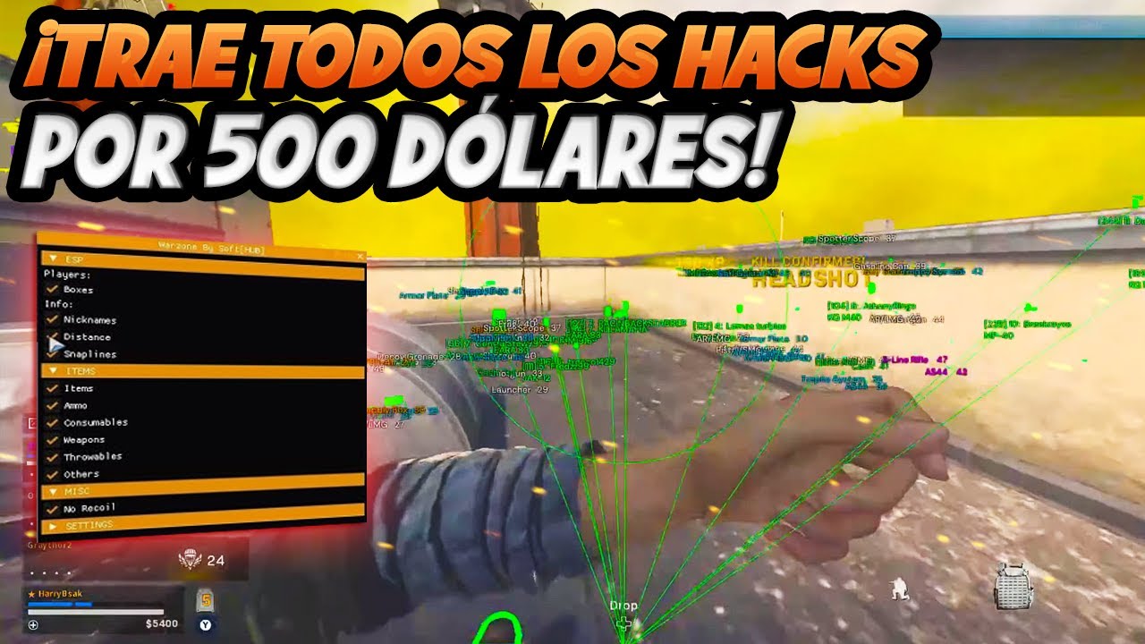 REACCIONANDO al MAYOR HACKER de WARZONE (500 D&Oacute;LARES POR HACK)