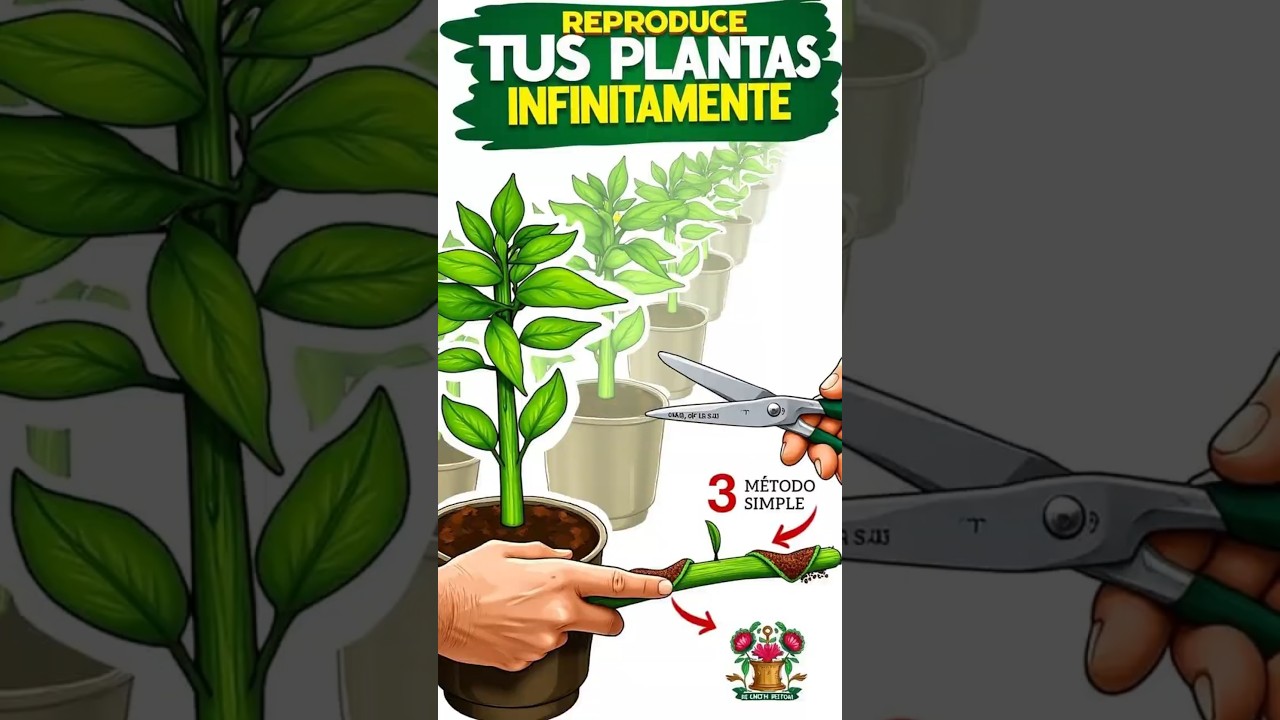 Reproduce tus plantas infinitamente con este método simple #huertourbano #plantas #jardin #abejas