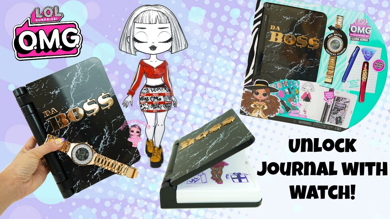 LOL Surprise OMG Fashion Journal Da Boss Unboxing New LOL Surprise Secret Diary with Invisible Ink!