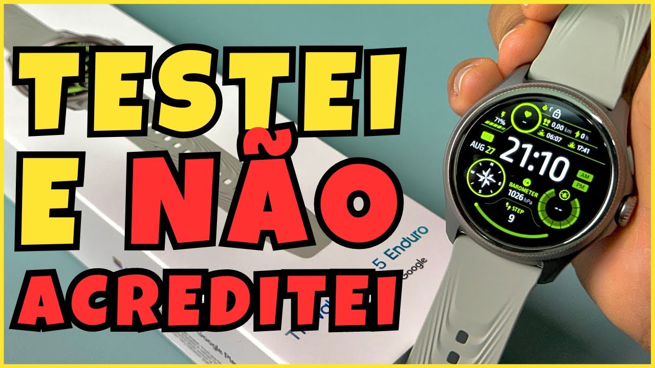 A VERDADE CHOCANTE SOBRE O TICWATCH PRO 5 ENDURO. UNBOXING E REVIEW COMPLETO DO SMARTWATCH