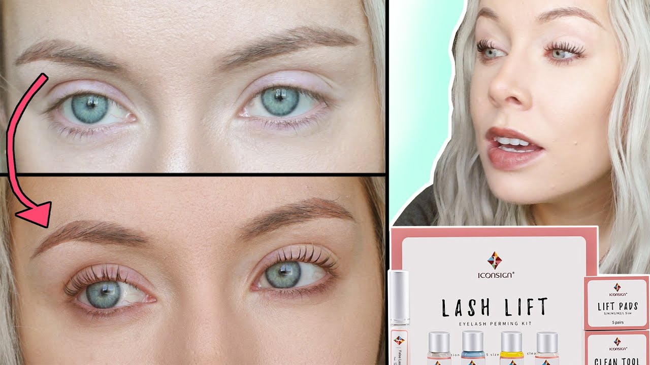 AT HOME LASH LIFT USING ICONSIGN KIT | REVIEW & DEMO | CRAZY RESULTS | WOW | ELLIE KING