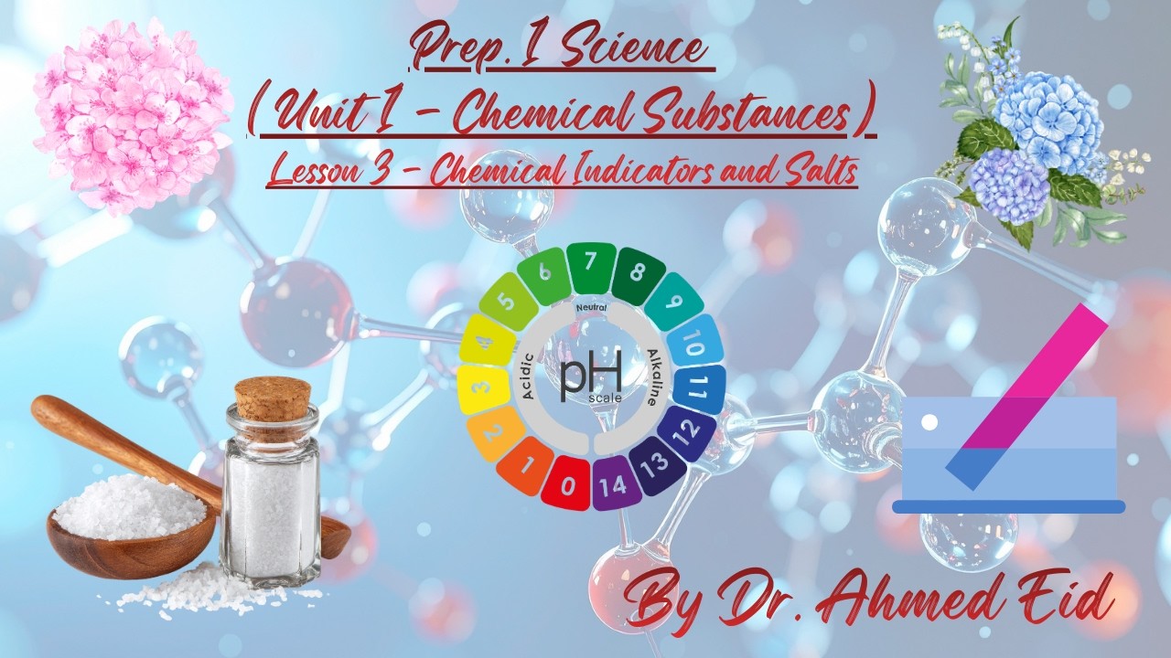 Prep.1 Science 2026 - Second Term - Unit 1 - Lesson 3 [Chemical Indicators & Salts]
