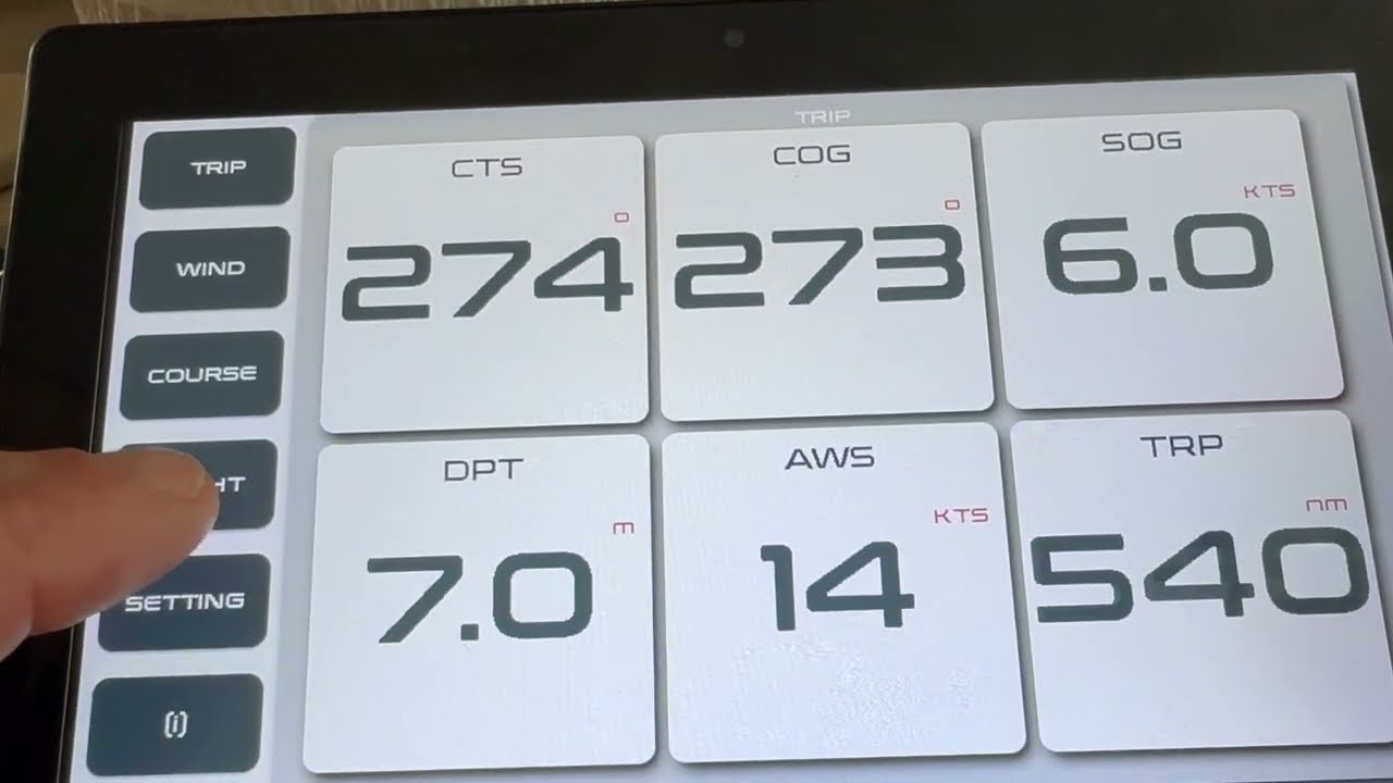 NME0183 MFD demo on an ESP32-P4 with an JC1060P470 LCD