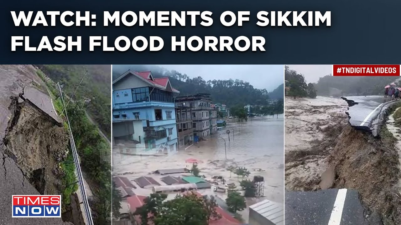 Sikkim Flash Flood: Dam Washed Away In 10 Minutes, Lhonak Lake Bursts Amid Cloudburst Fury| 14 Dead