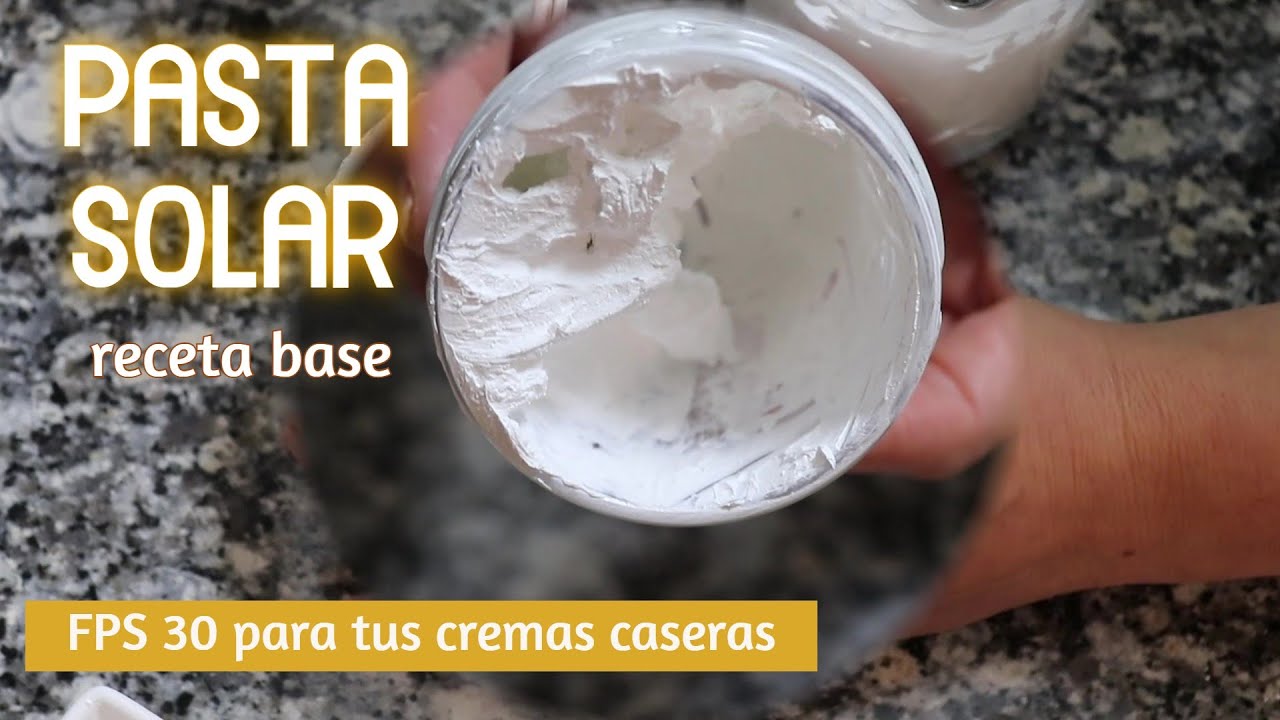 Cómo hacer un PROTECTOR SOLAR NATURAL para poner en tus CREMAS CASERAS (Pasta Solar Fps30)