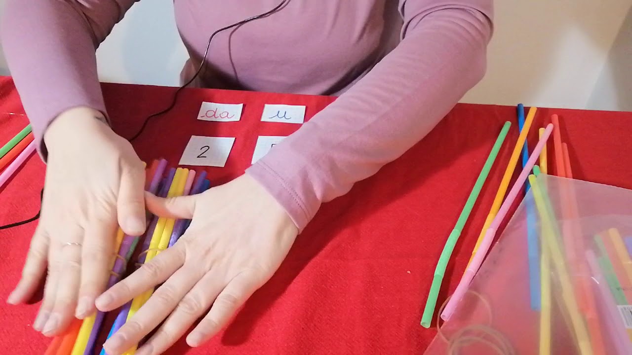 Decine e unità: giochiamo con le cannucce!
