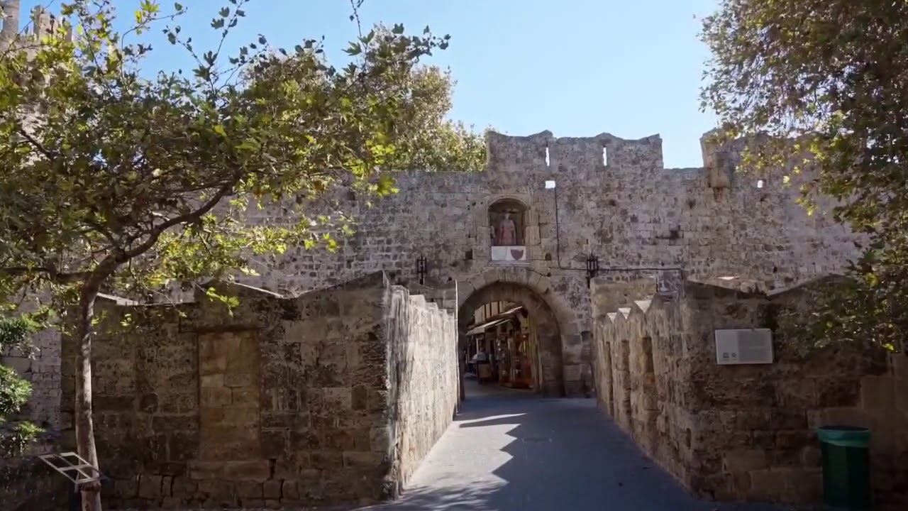 Oude straatjes in Rhodos stad