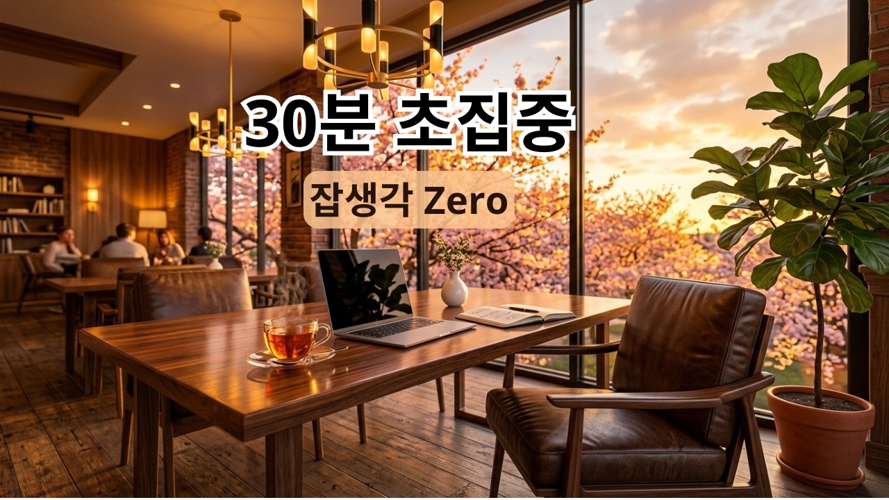 집중력 200% 폭발하는 미니멀 로파이 | 30분 딥워크 공부할 때 듣는 음악 ☕️