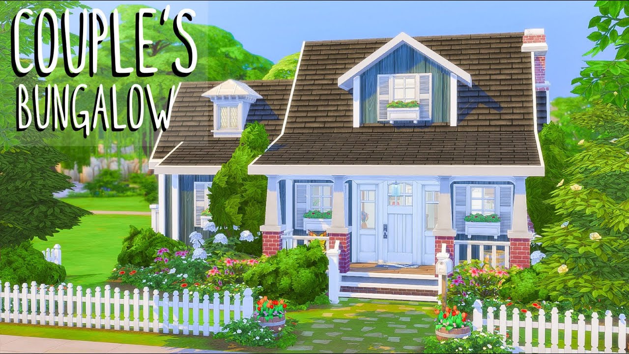 Couple's Bungalow 💕 // Sims 4 Speed Build