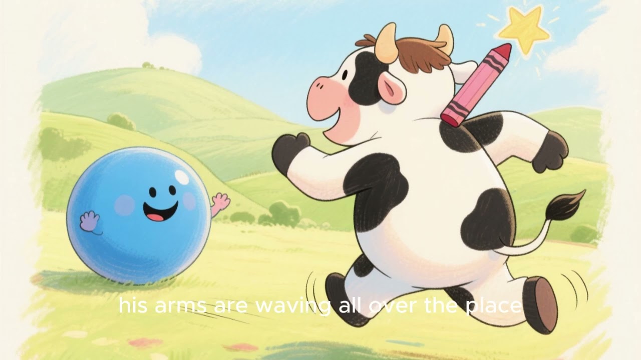 The Day the Drawing Ran Away | Doodle Moo | Kids Story About Oops Moments