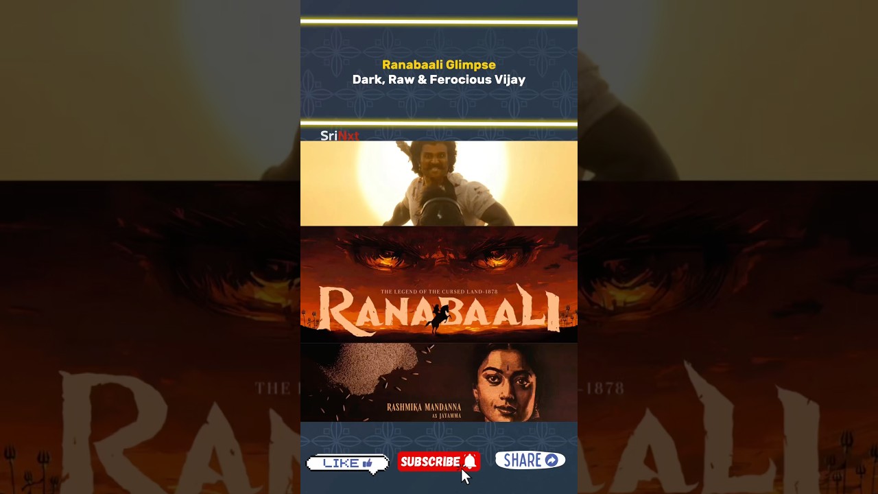 Ranabaali Glimpse Dark, Raw & Ferocious Vijay💥|Vijay Deverakonda|Rashmika|Ranabaali|SriNxt|