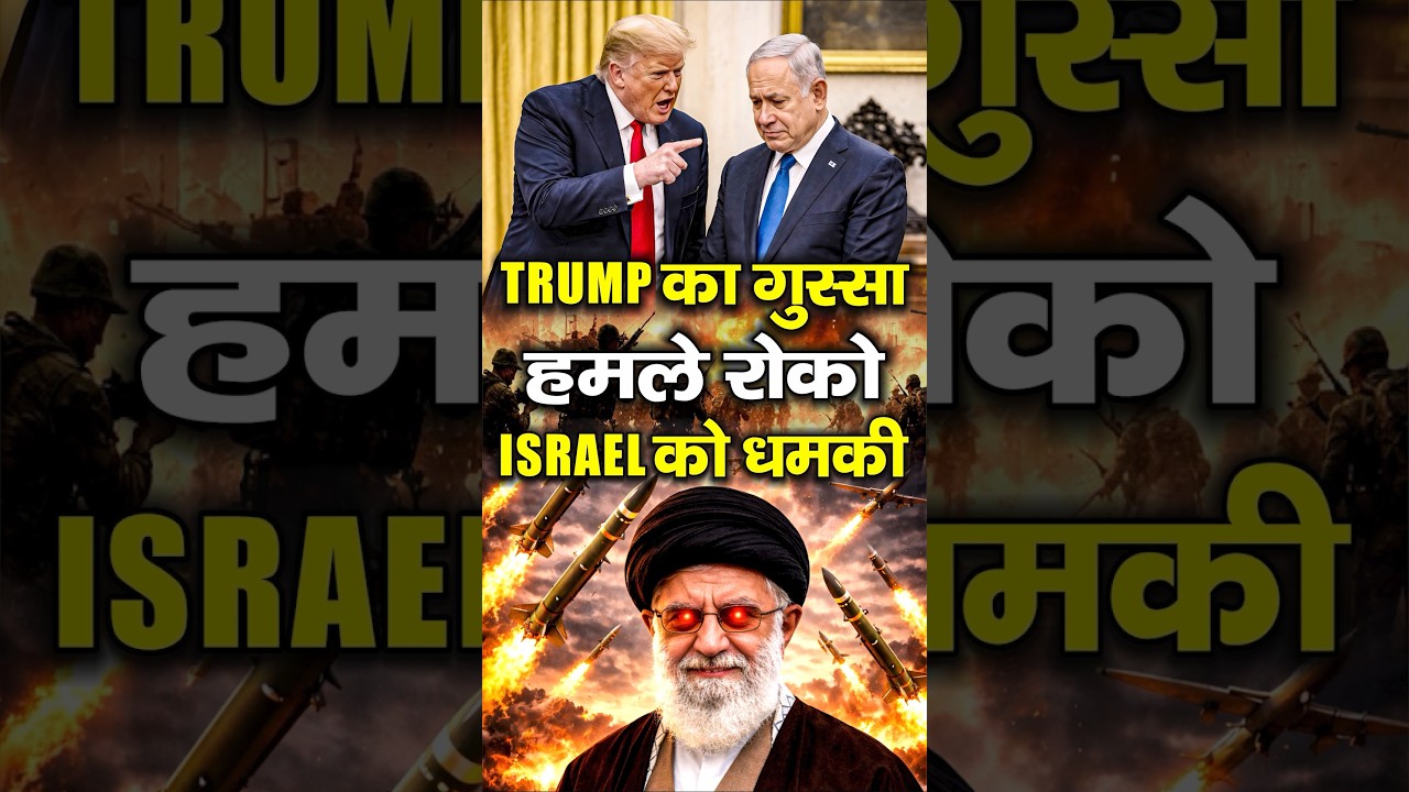 Trump ने Israel को दी धमकी | &ldquo;NO MORE ATTACKS ON IRAN!&rdquo; | Iran vs Israel W@r | Trump Netanyahu News