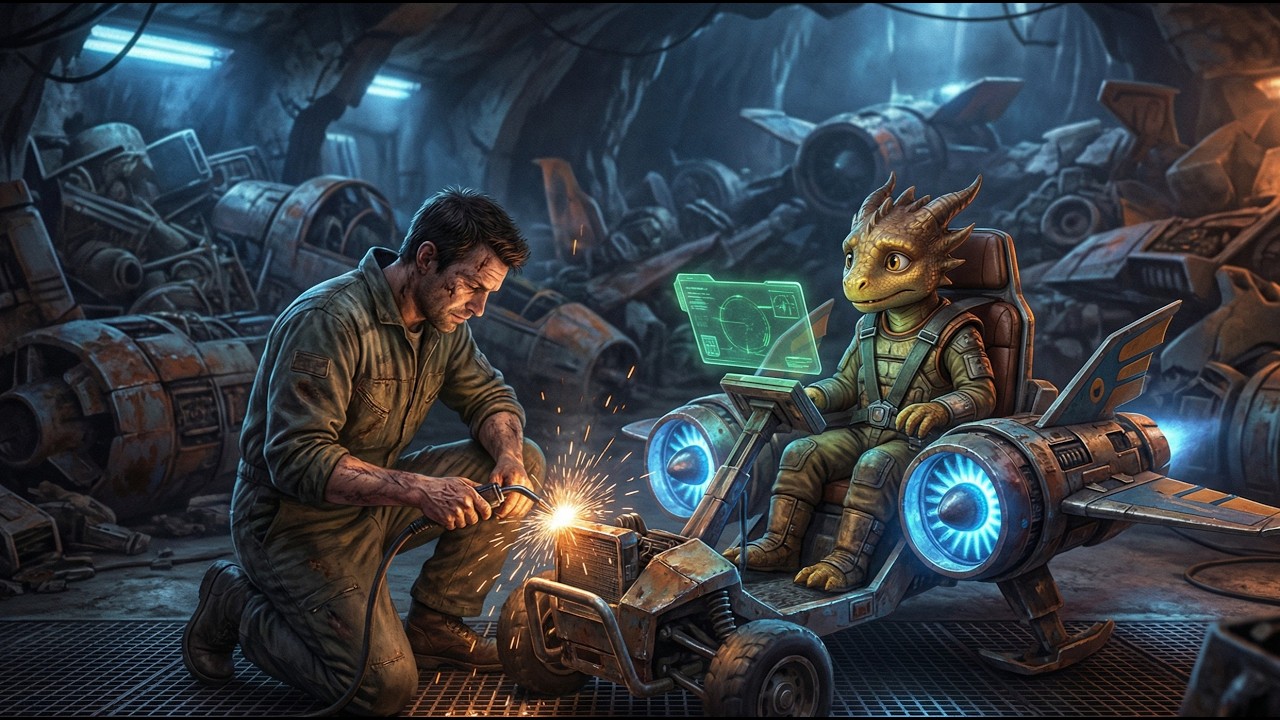 A Human Mechanic Refused to Let a Paralyzed Dragon Boy Be Left Behind—And Built Him a Podracer | HFY